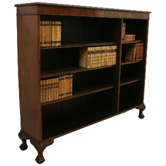 George III Style Mahogany Open Bookcase