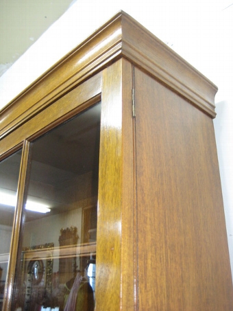 Antique Mahogany Two Door Cabinet Bookcase