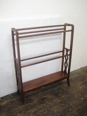Edwardian Mahogany Towel Rail