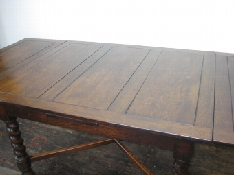 Antique Oak Draw Leaf Table