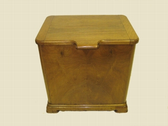 Antique Whytock & Reid Walnut Coal Bin