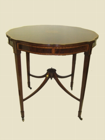 Antique Sheraton Revival Shaped Occasional Table