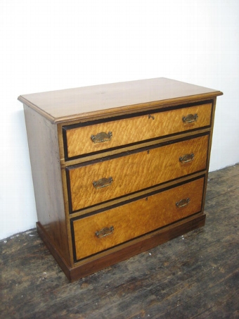 Birds Eye Maple Veneered Chest of Drawers
