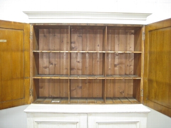 Antique Shabby Chic Victorian Pine Kitchen Cupboard