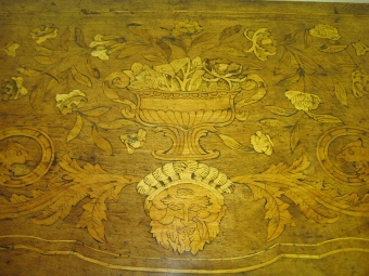 Antique Dutch Serpentine Walnut Side Table