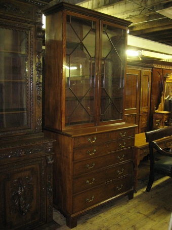 George III Secretaire Bookcase