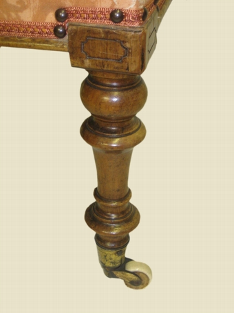 Antique Victorian Walnut Stool