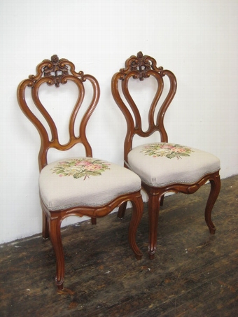 Pair of Victorian Side Chairs