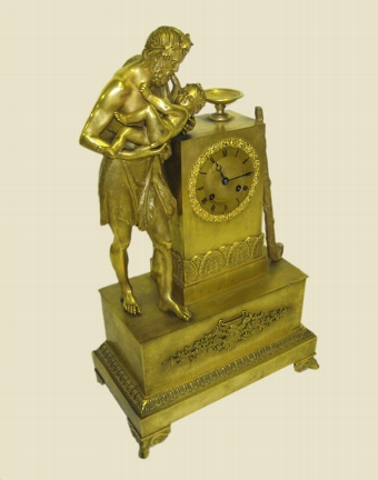 Gilt Bronze Mantel Clock