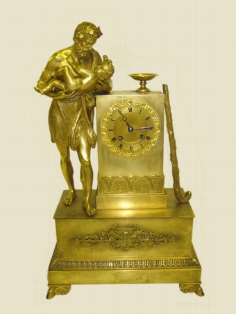 Antique Gilt Bronze Mantel Clock