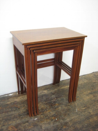 Nest of 4 Sheraton Style Mahogany Tables