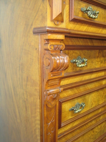 Antique Northern European Walnut Wellington Type Chest