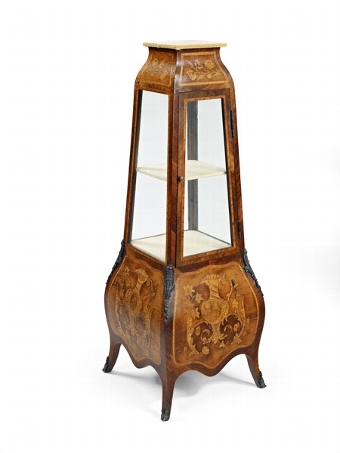 French Bombe Shaped Display Cabinet