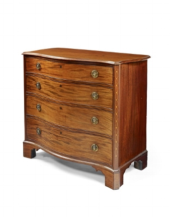 George III Serpentine Chest