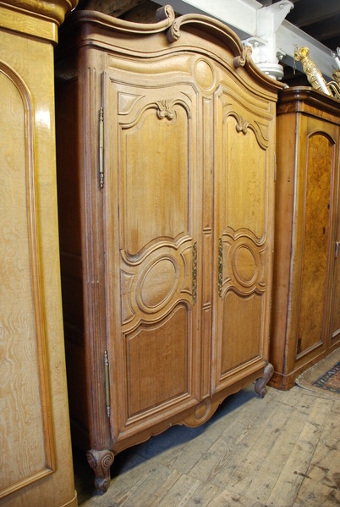 French Carved Oak Armoire