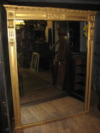 Victorian Giltwood and Gesso Overmantel
