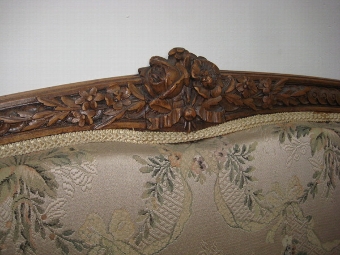 Antique French Victorian Neo Classical Style Settee