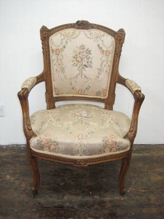 Antique Pair of Victorian Neo Classical Style Armchairs