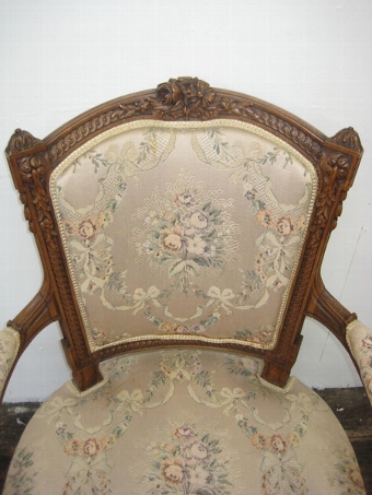 Antique Pair of Victorian Neo Classical Style Armchairs