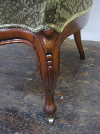 Antique Pair of Victorian Walnut Side Chairs