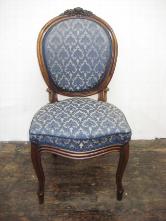 Antique Set of 4 French Victorian Side Chairs