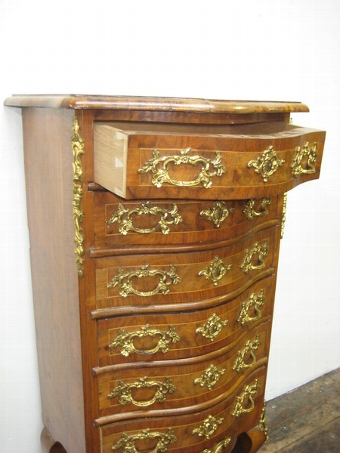 Antique French Neat Sized Serpentine Chest of Drawers