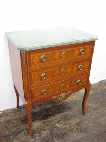 Antique Pair of Neat Sized French Commodes