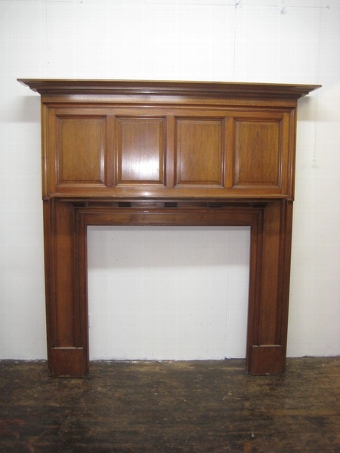 Antique Edwardian Mahogany Fireplace