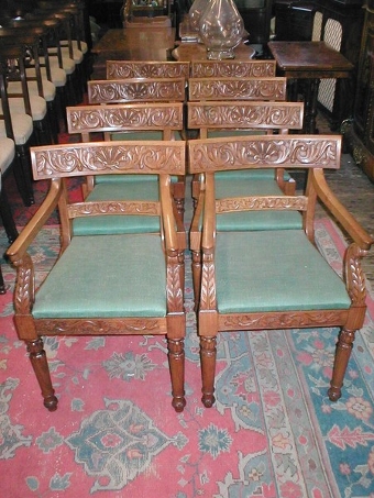 :SALE: Set of 8 (6 + 2) Padouk Dining Chairs