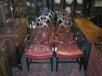 :SALE: Set of 8 (6 + 2) George III Style Mahogany Dining Chairs