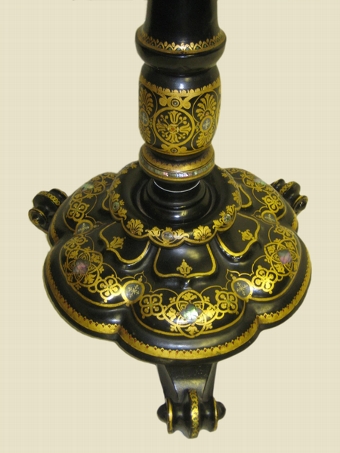 Antique Snap Top Papier Mache Table