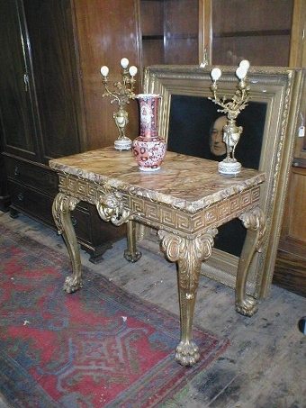 Carved Giltwood Side Table