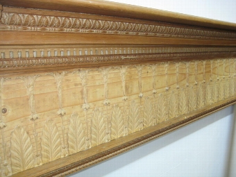 Antique Adams Style Carved Pine Fireplace