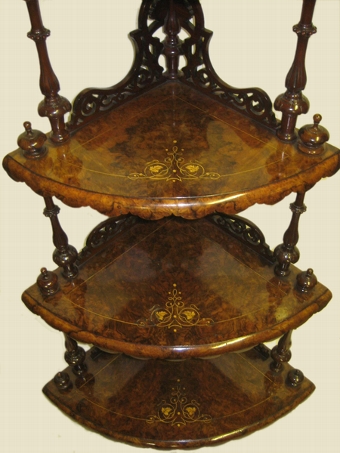 Antique Victorian Exhibition Quality Whatnot