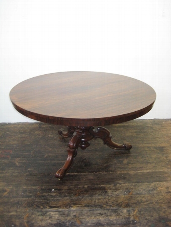 Early Victorian Rosewood Circular Breakfast Table