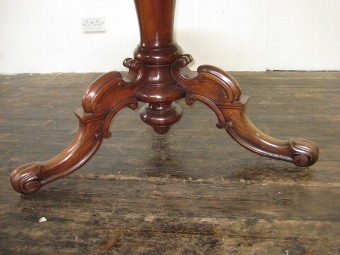 Antique Early Victorian Rosewood Circular Breakfast Table