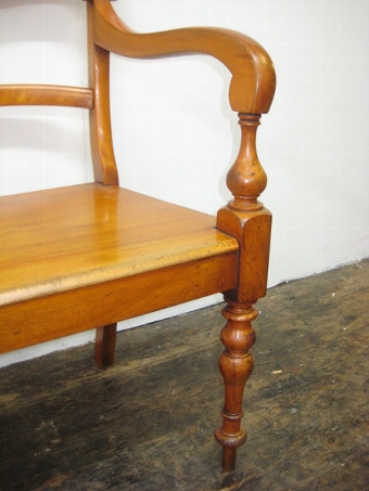 Antique Victorian Polished Birch Edinburgh Chair