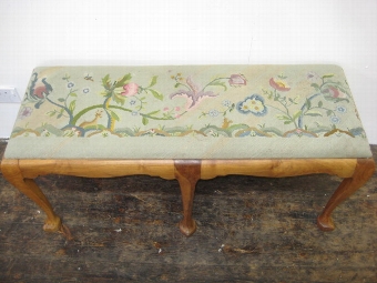 Antique Whytock & Reid Duet Stool/Window Seat