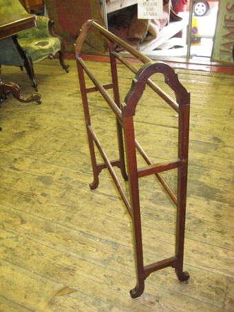 Antique Mahogany Towel Rail