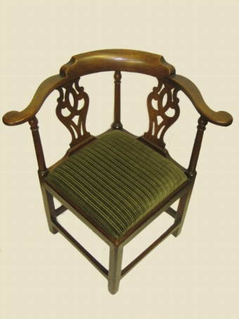 George II Mahogany Corner Chair