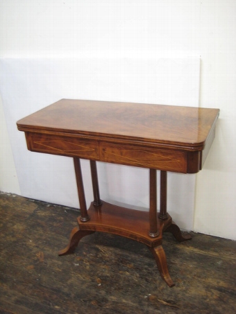 Regency Mahogany Card Table