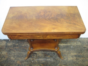 Antique Regency Mahogany Card Table