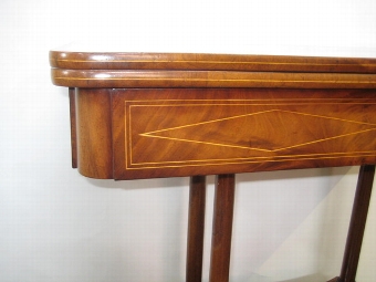 Antique Regency Mahogany Card Table