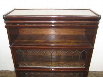 Antique Globe Wernicke 3 Tier Sectional Bookcase