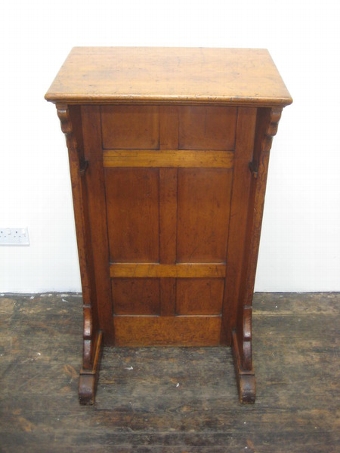 Antique Freestanding Pine Lectern