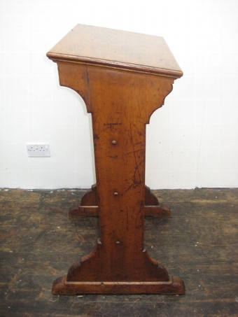 Antique Freestanding Pine Lectern