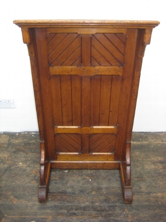 Antique Freestanding Pine Lectern