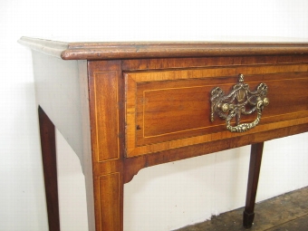 Antique George III Mahogany and Inlaid Side Table