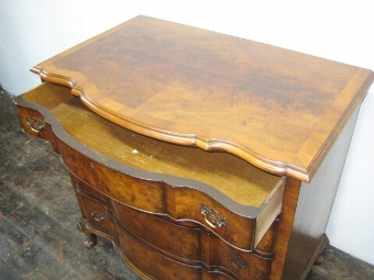 Antique George I Style Walnut Block Front Chest of Drawers