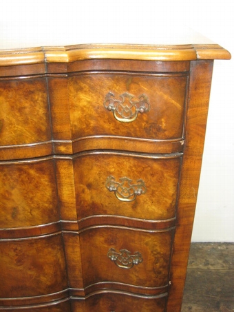 Antique George I Style Walnut Block Front Chest of Drawers